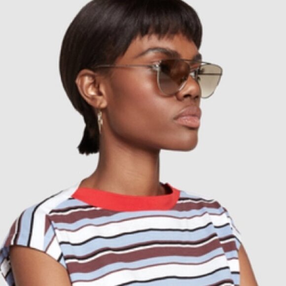 💕GARRETT LEIGHT💕 Zephyr Sunglasses ~ Plum Velvet Pink Blush Mirror Lens NWT - Picture 6 of 16